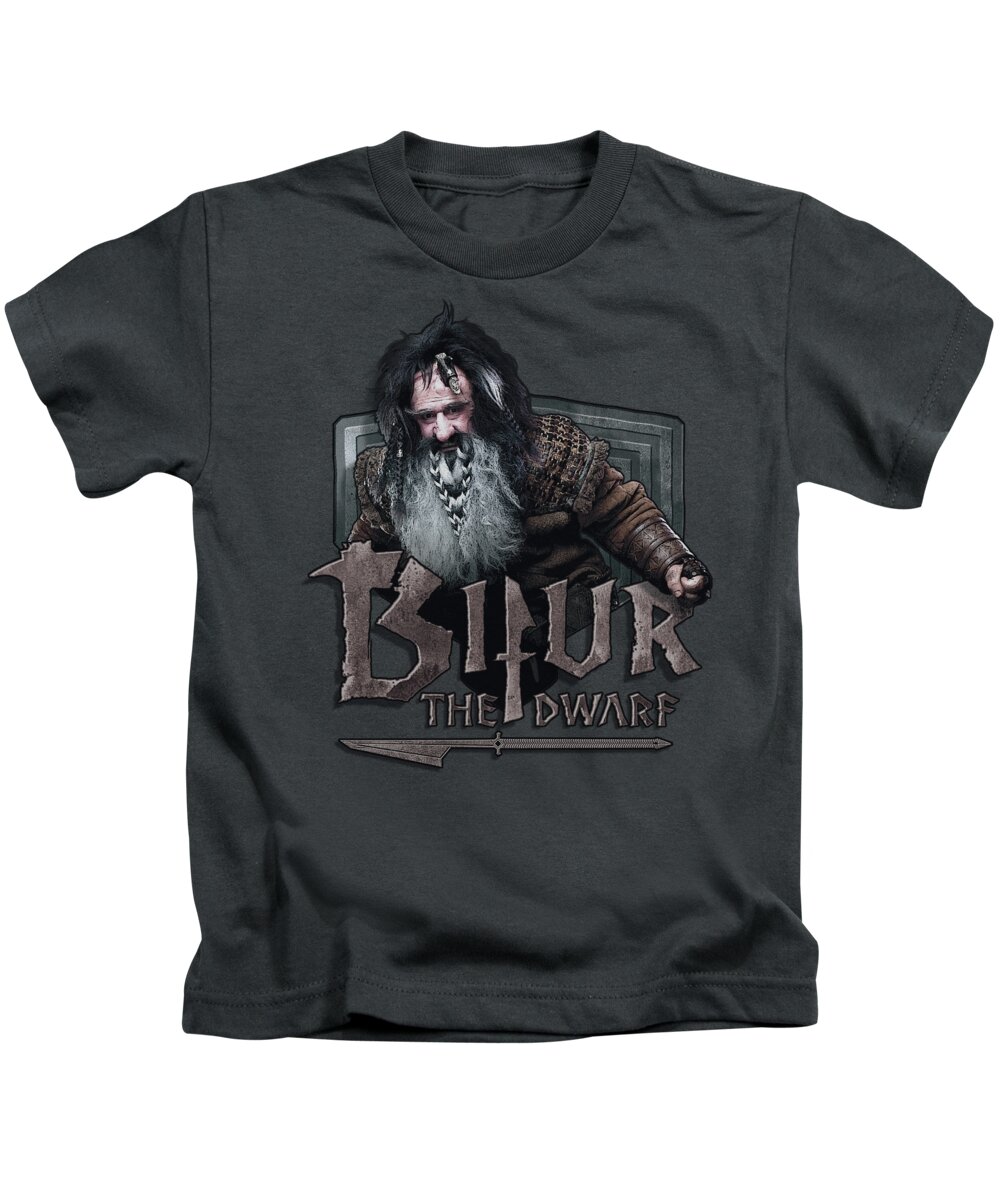 The Hobbit Kids T-Shirt featuring the digital art The Hobbit - Bifur by Brand A
