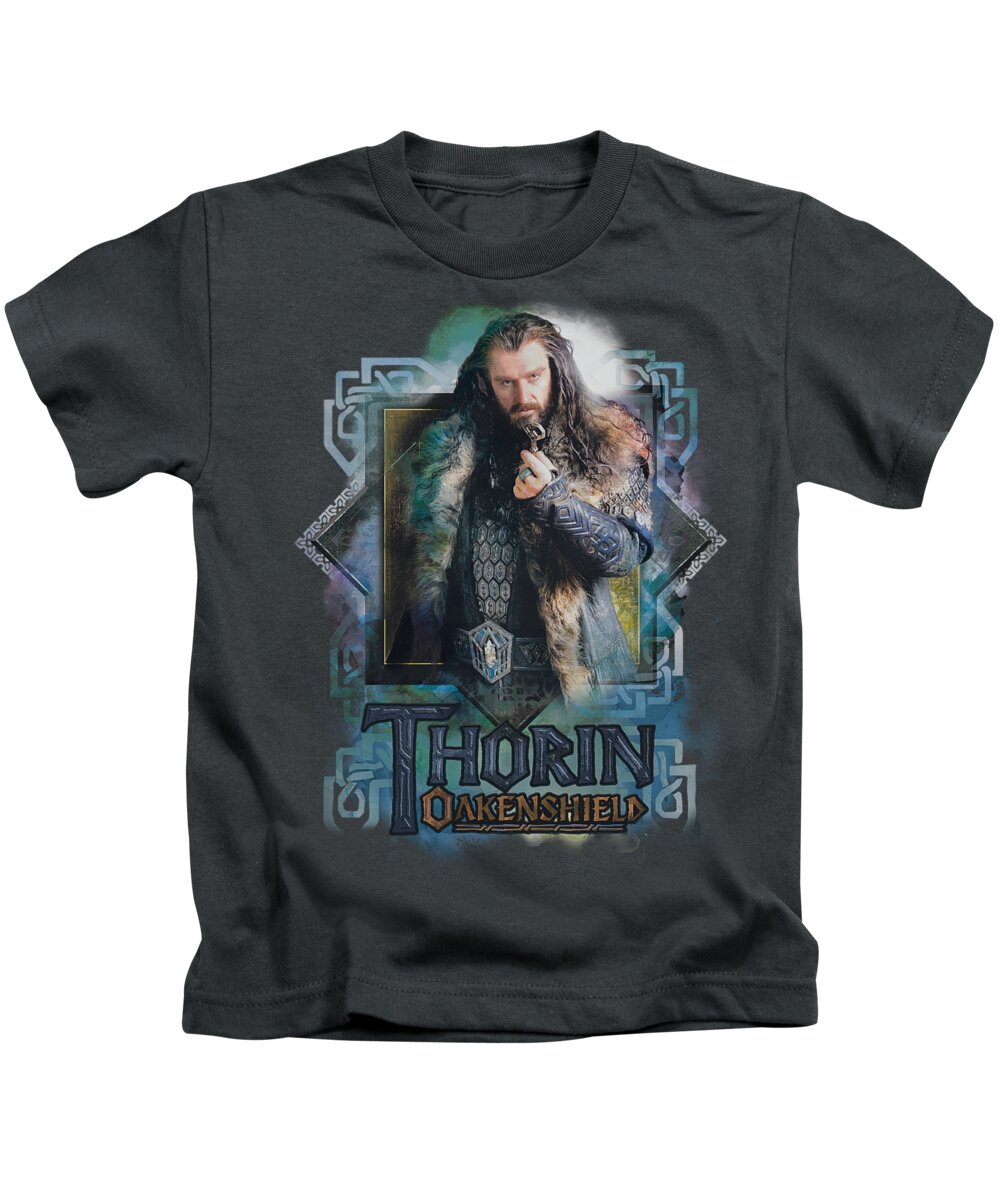 The Hobbit Kids T-Shirt featuring the digital art The Hobbit - Thorin Oakenshield by Brand A