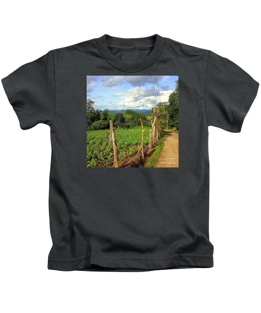 Nature Kids T-Shirt featuring the photograph The Path by Noa Yerushalmi