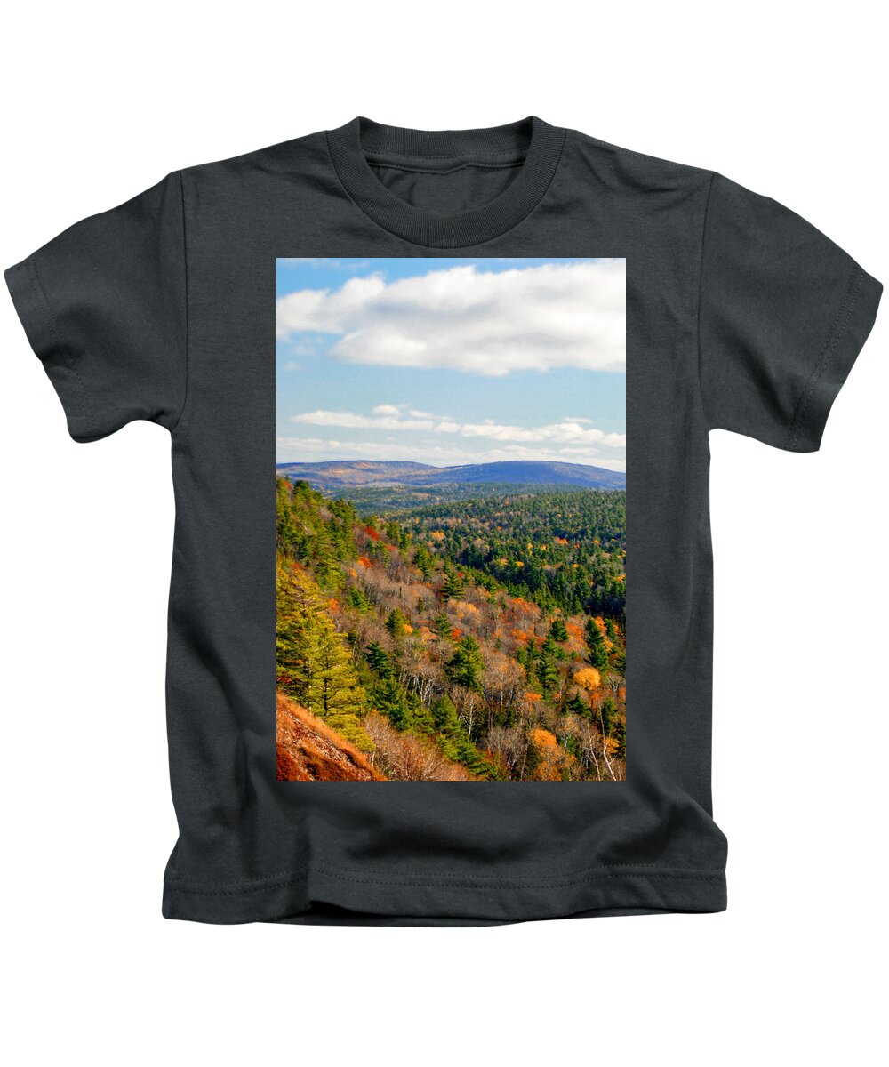 Optical Playground By Mp Ray Kids T-Shirt featuring the photograph The Valley IV by Optical Playground By MP Ray