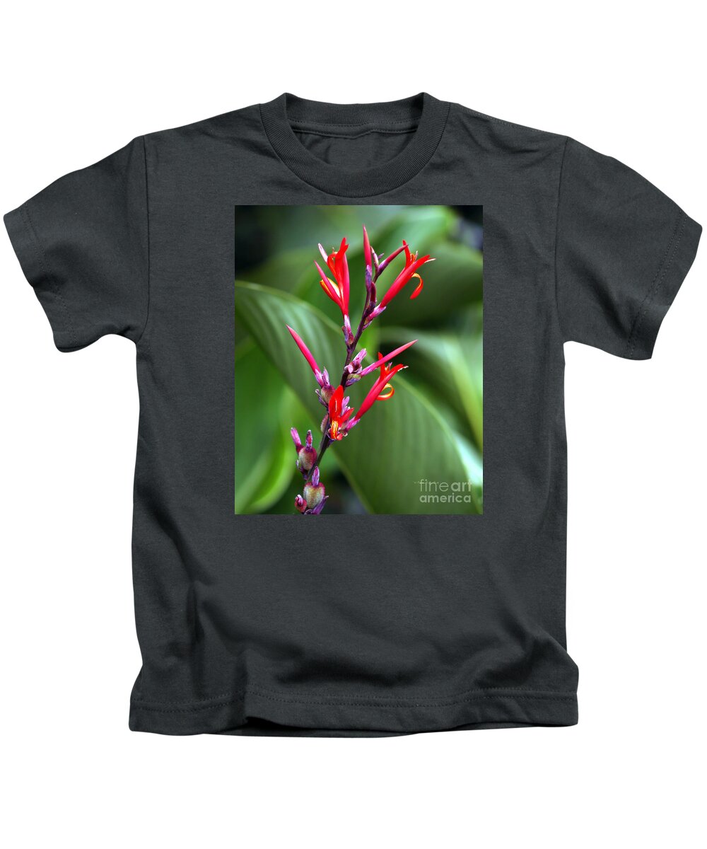 Fine Art Photography Kids T-Shirt featuring the photograph Tongues of Flame by Patricia Griffin Brett