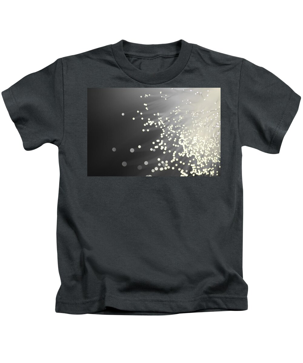 Abstract Kids T-Shirt featuring the photograph Touch of Grey by Dazzle Zazz