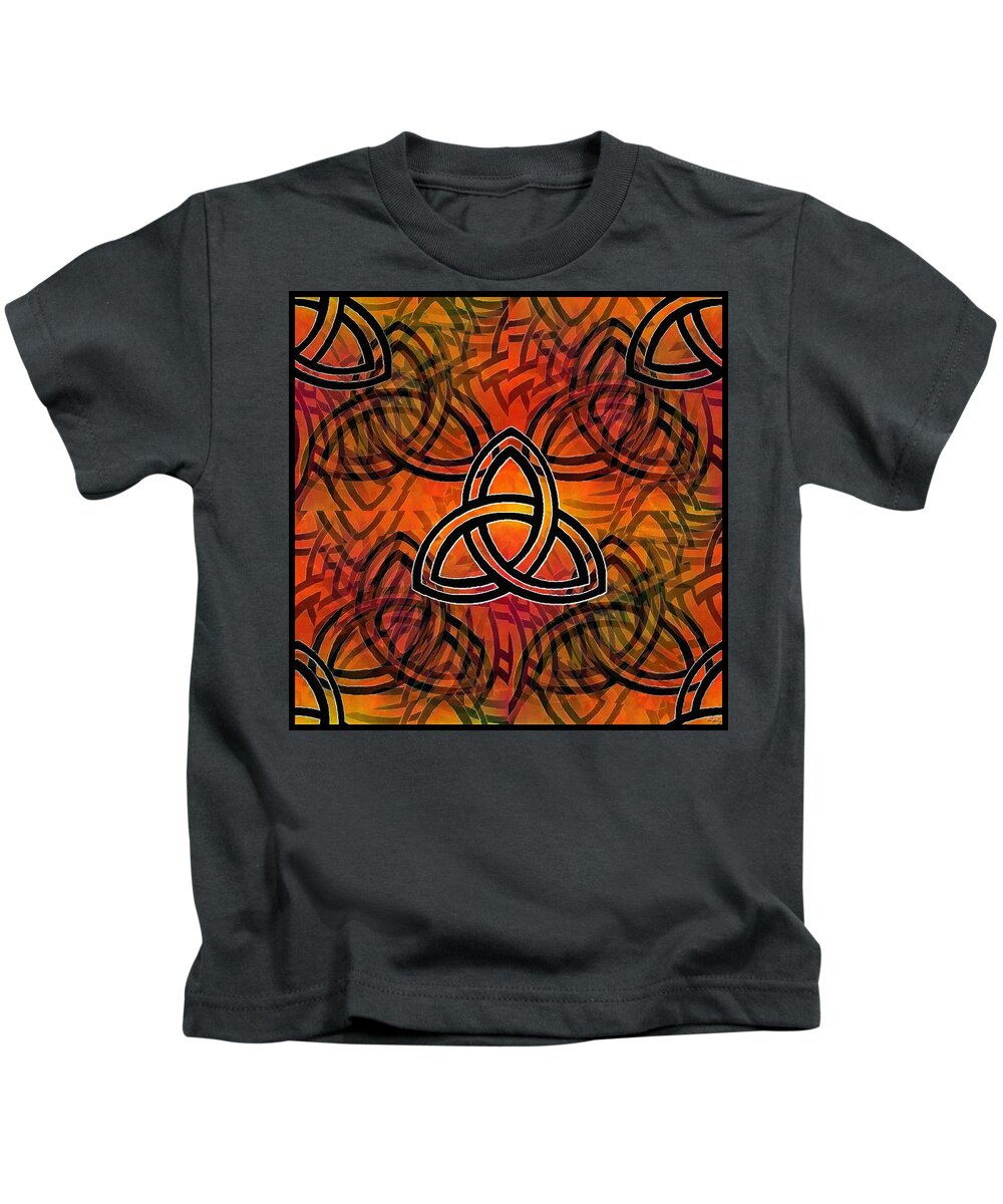 Celtic Kids T-Shirt featuring the digital art Trinity by Glenn McCarthy Art and Photography