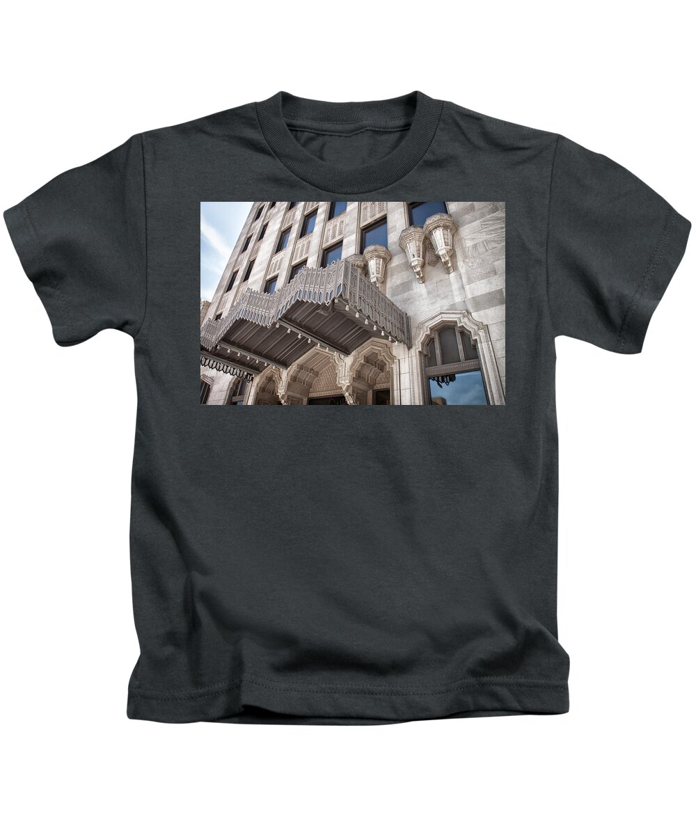 Architecture Kids T-Shirt featuring the photograph Tulsa Art Deco by Lauri Novak