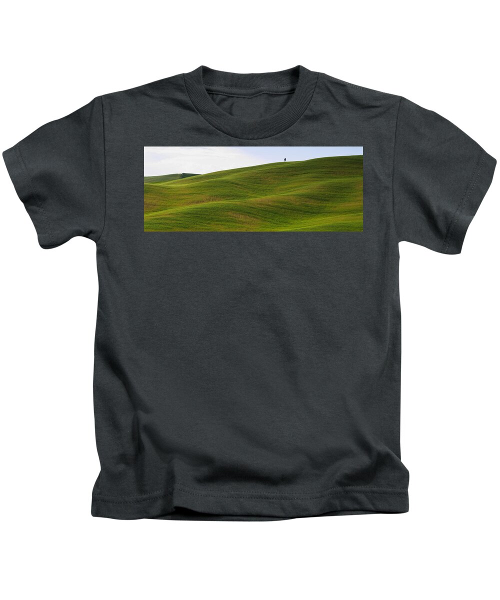 Agriculture Kids T-Shirt featuring the photograph Tuscany landscape by Ivan Slosar