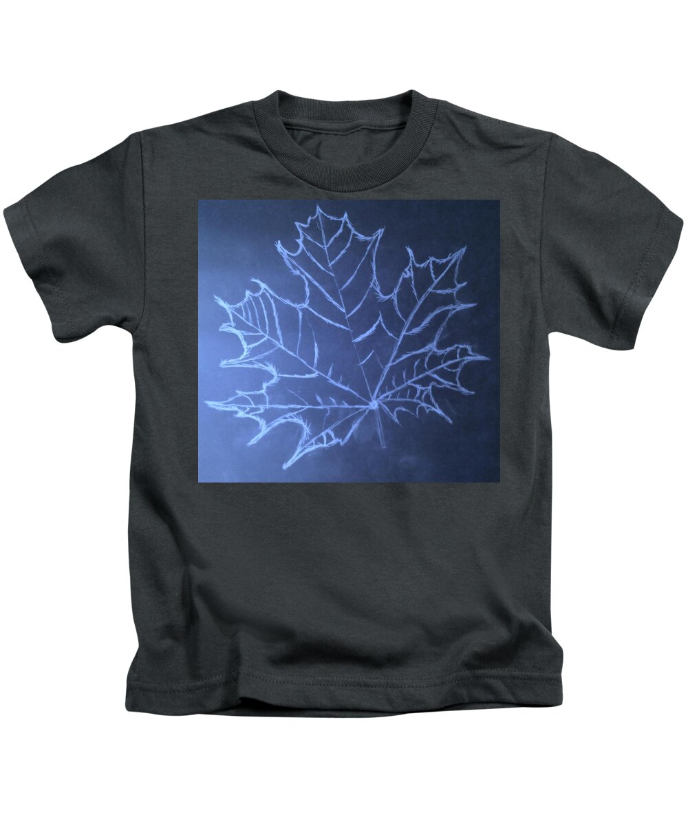Jason Kids T-Shirt featuring the drawing Uncertaintys Leaf by Jason Padgett