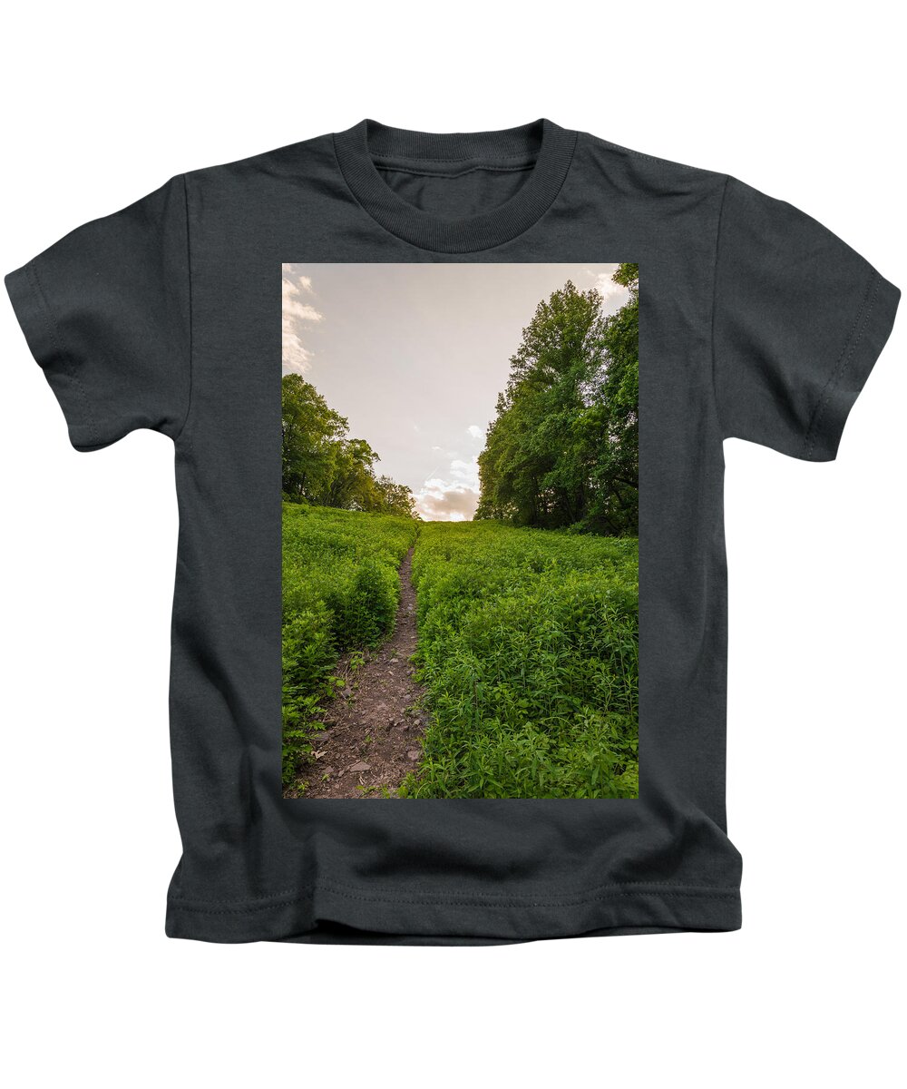 Pennsylvania Kids T-Shirt featuring the photograph Up Hill by Kristopher Schoenleber