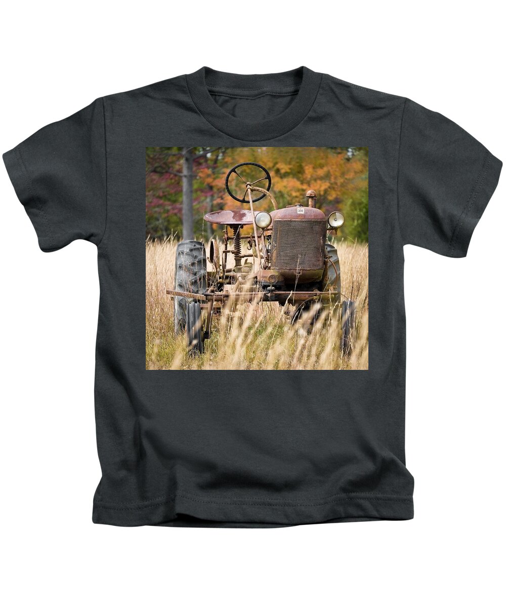 Tractor Kids T-Shirt featuring the photograph Up In Years by Patrick Lynch