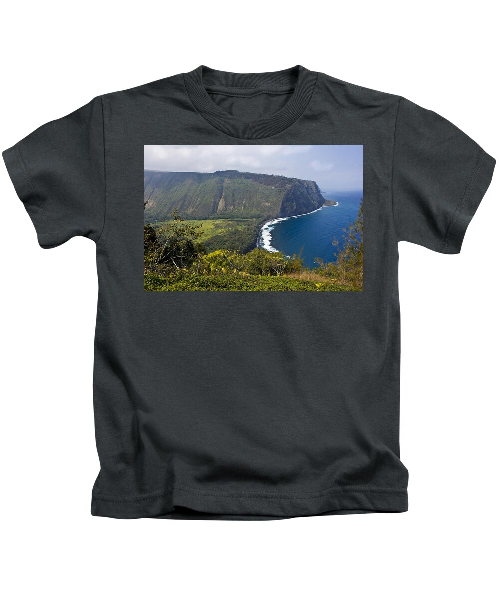 Water Kids T-Shirt featuring the photograph Waipio Valley by Christie Kowalski