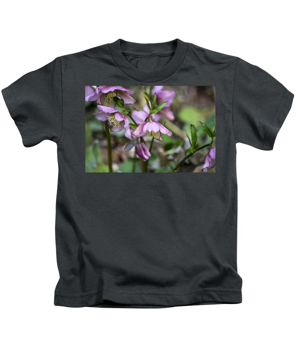 Pink Kids T-Shirt featuring the photograph Welcome Spring Flowers by Spikey Mouse Photography