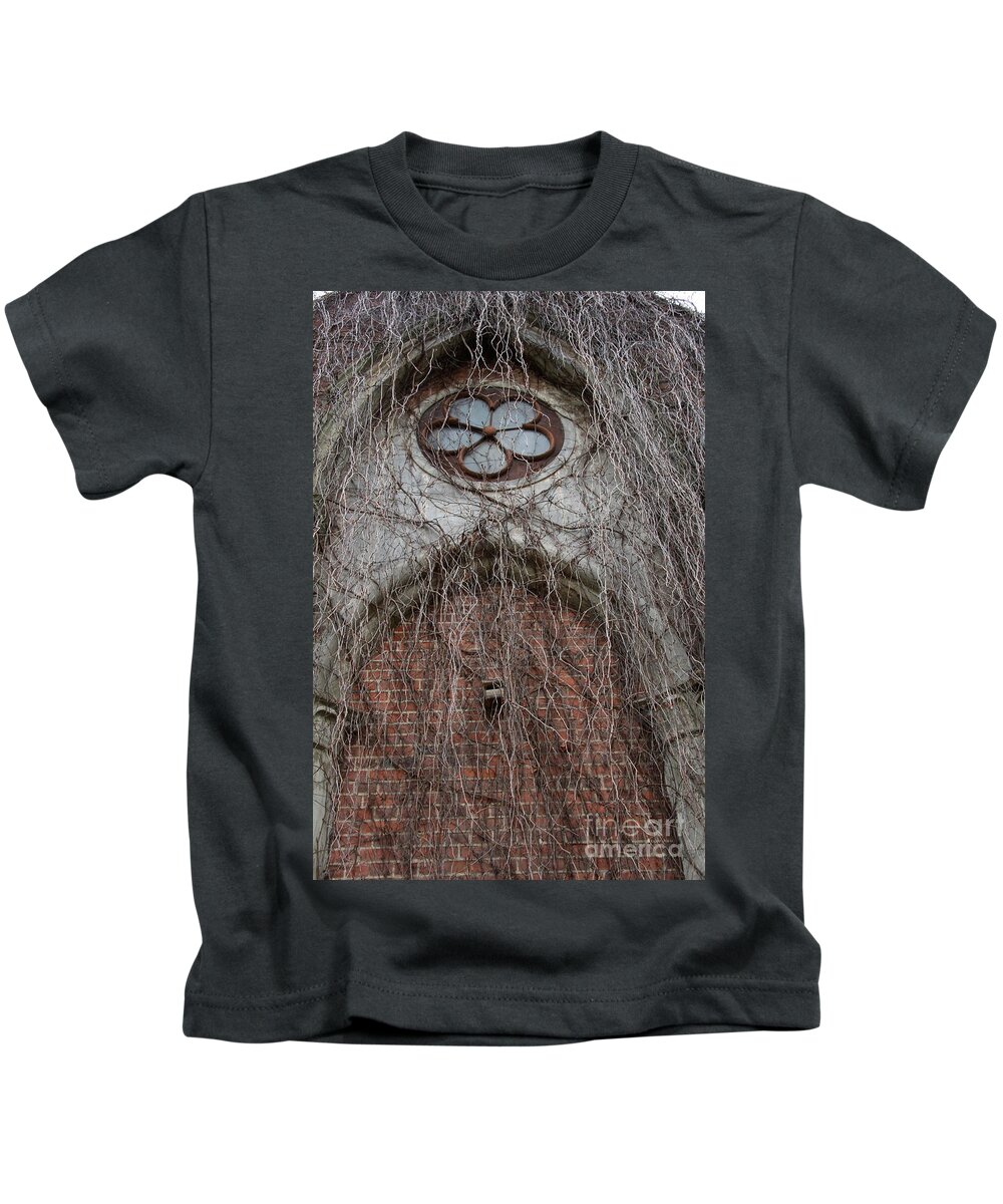 Window Kids T-Shirt featuring the photograph What Is Behind by Christiane Schulze Art And Photography