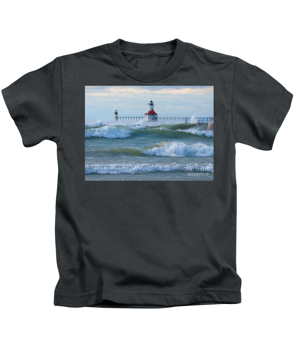 Wind Kids T-Shirt featuring the photograph Wind-borne Fury by Ann Horn