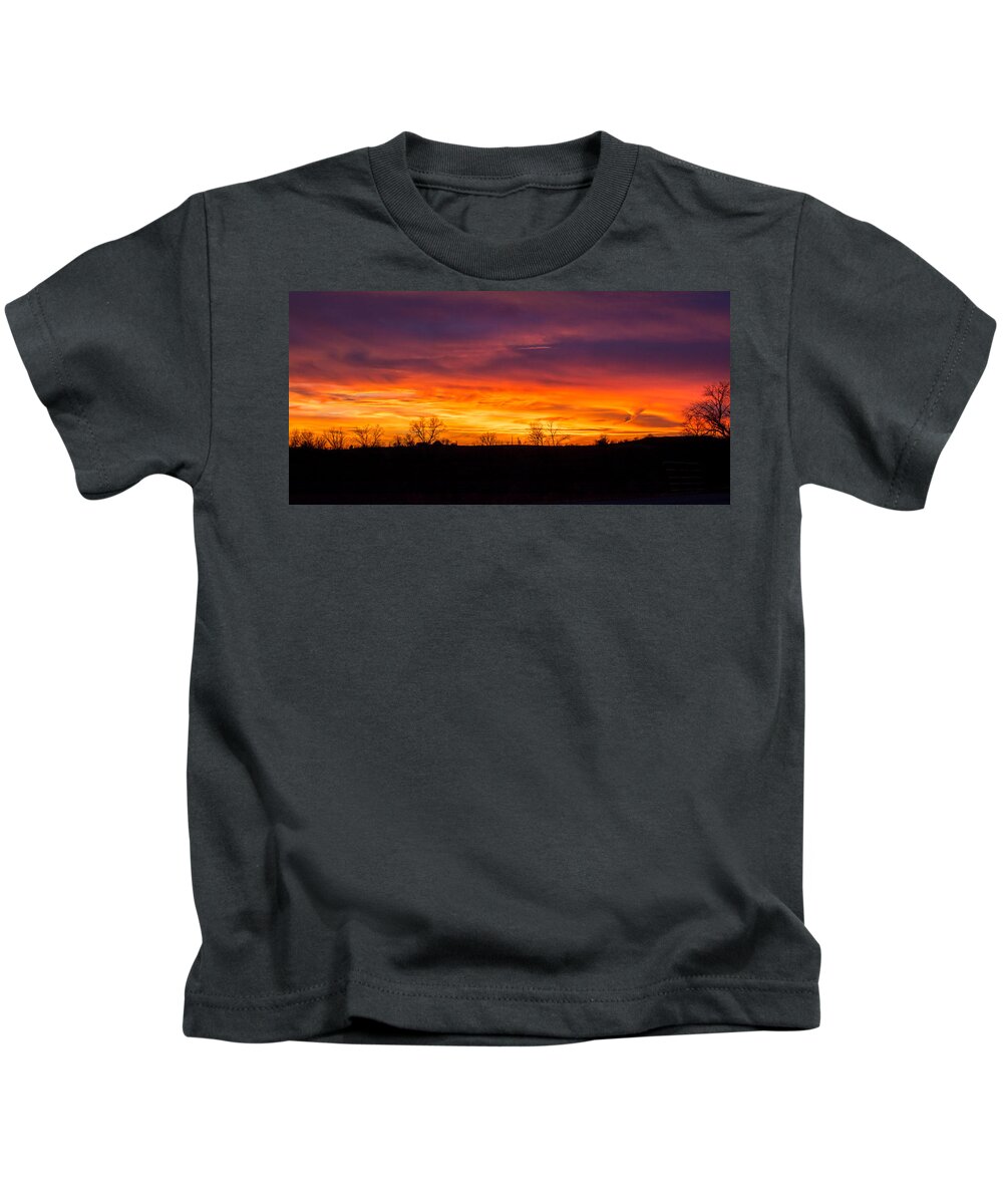 Sunset Kids T-Shirt featuring the photograph Within the Clouds by Holden The Moment