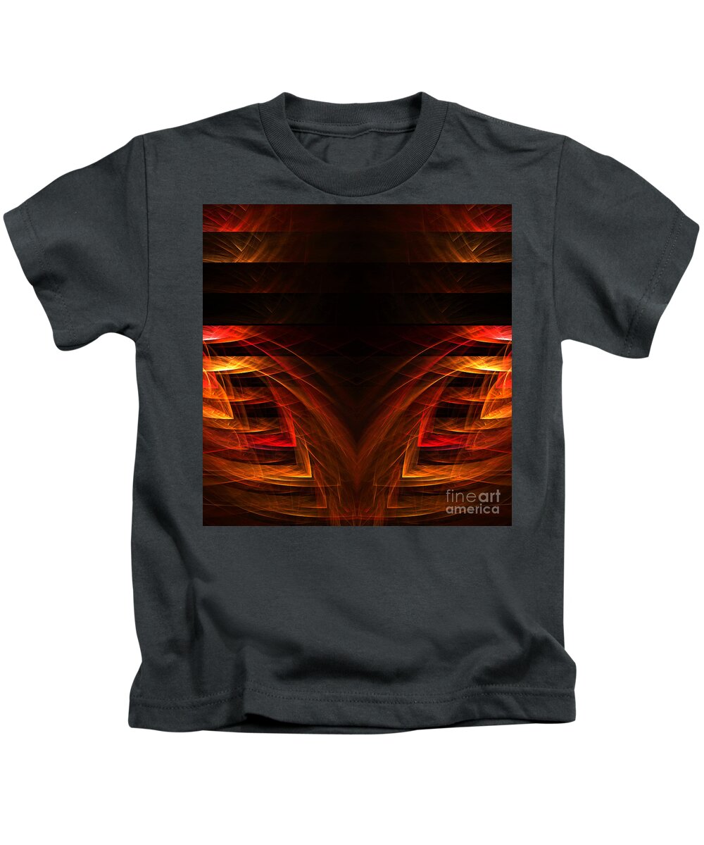 Fractal Digital Art Kids T-Shirt featuring the photograph Abstract Forty-Eight #1 by Mike Nellums