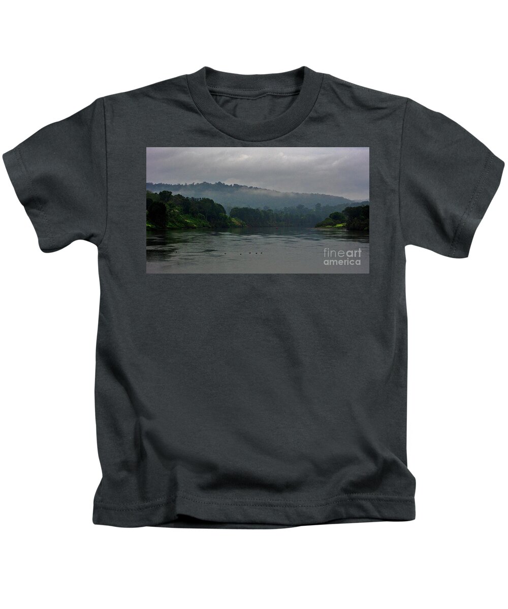 Australia Kids T-Shirt featuring the photograph Morning Mist on the Manning #1 by Blair Stuart