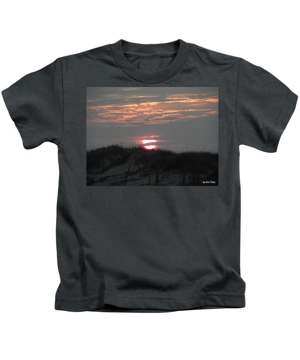 Sunrise Kids T-Shirt featuring the photograph Sunrise Over Carova by Kim Galluzzo Wozniak