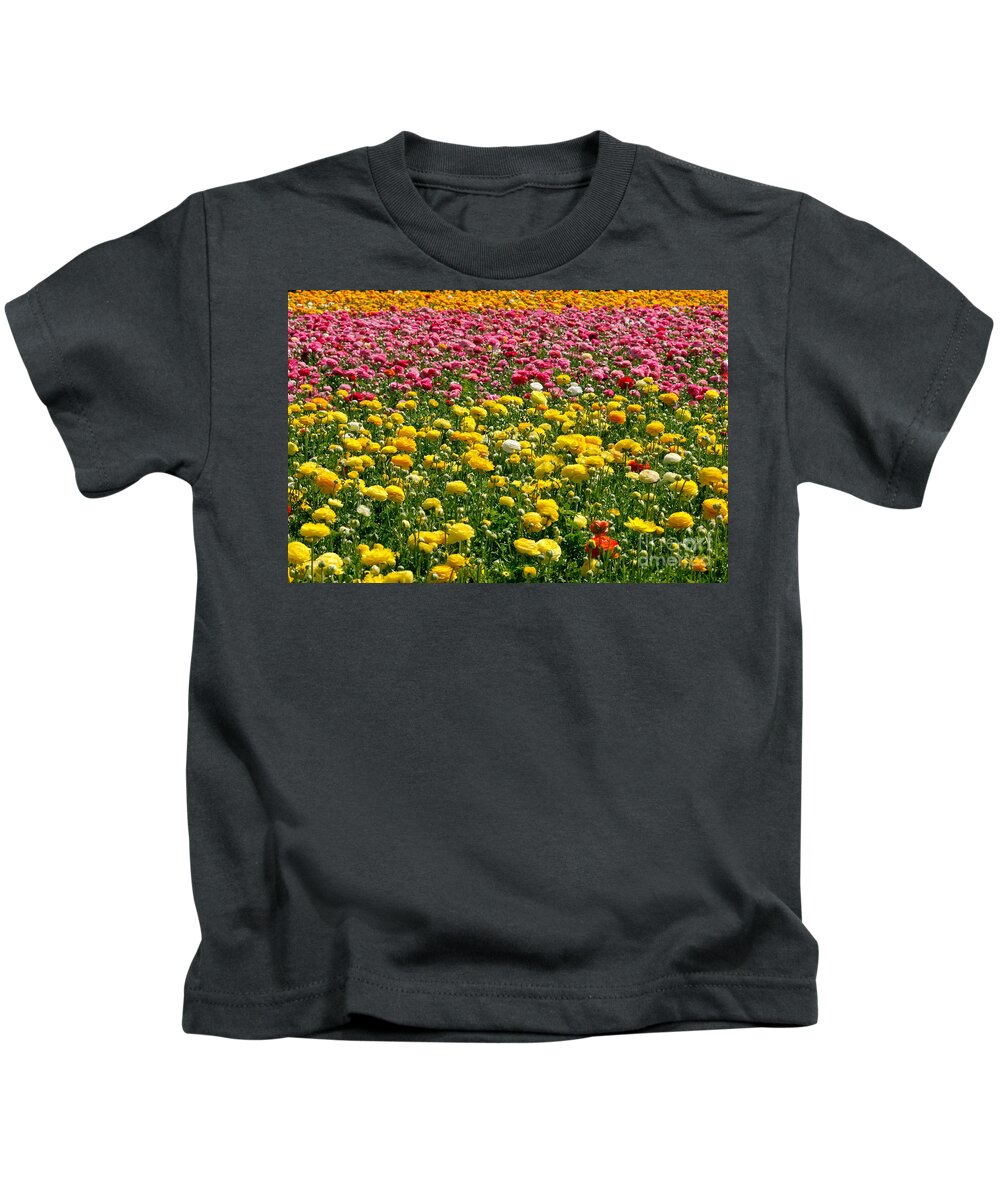 Flowers Kids T-Shirt featuring the photograph Flower Fields #19 by Daniel Knighton