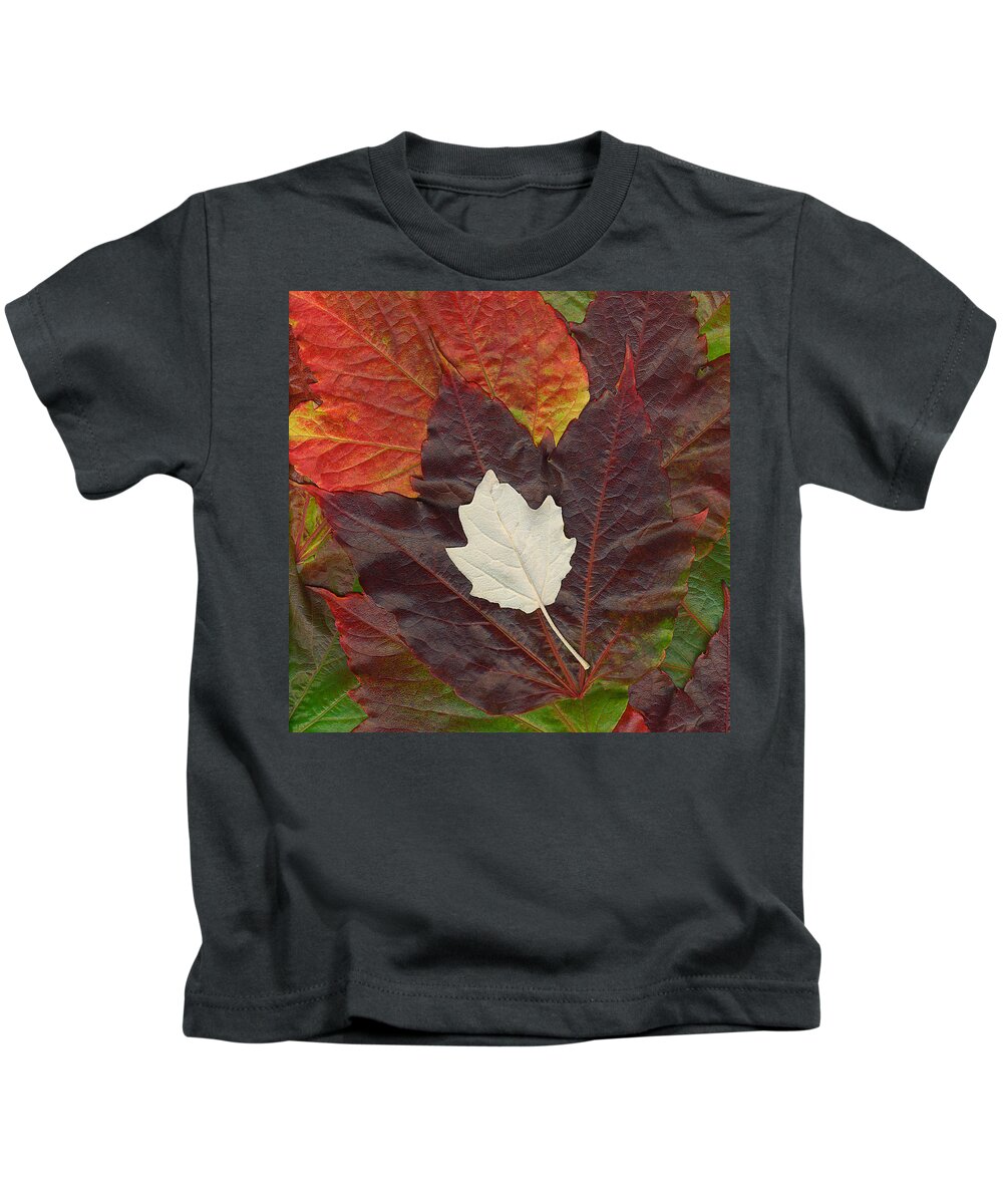 Autumn Kids T-Shirt featuring the photograph Autumn Leaves by Eggers Photography