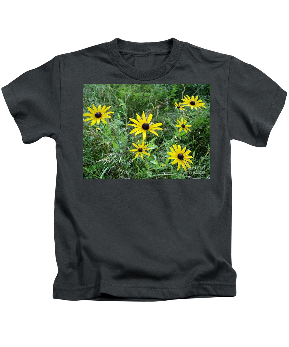Brown Kids T-Shirt featuring the photograph Brown Eyed Susan by Kerri Mortenson