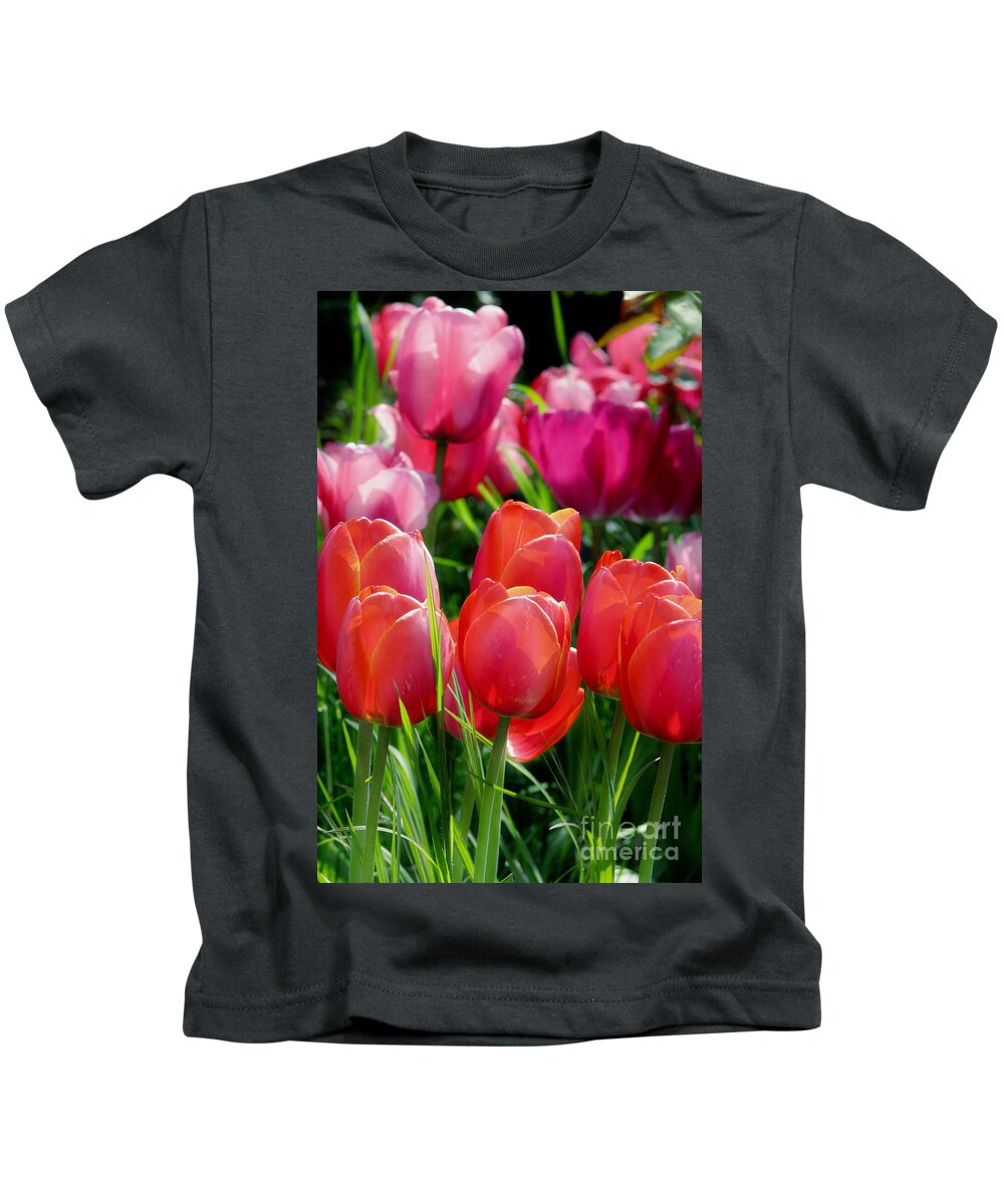 Tulips Kids T-Shirt featuring the photograph Celebration by Rory Siegel