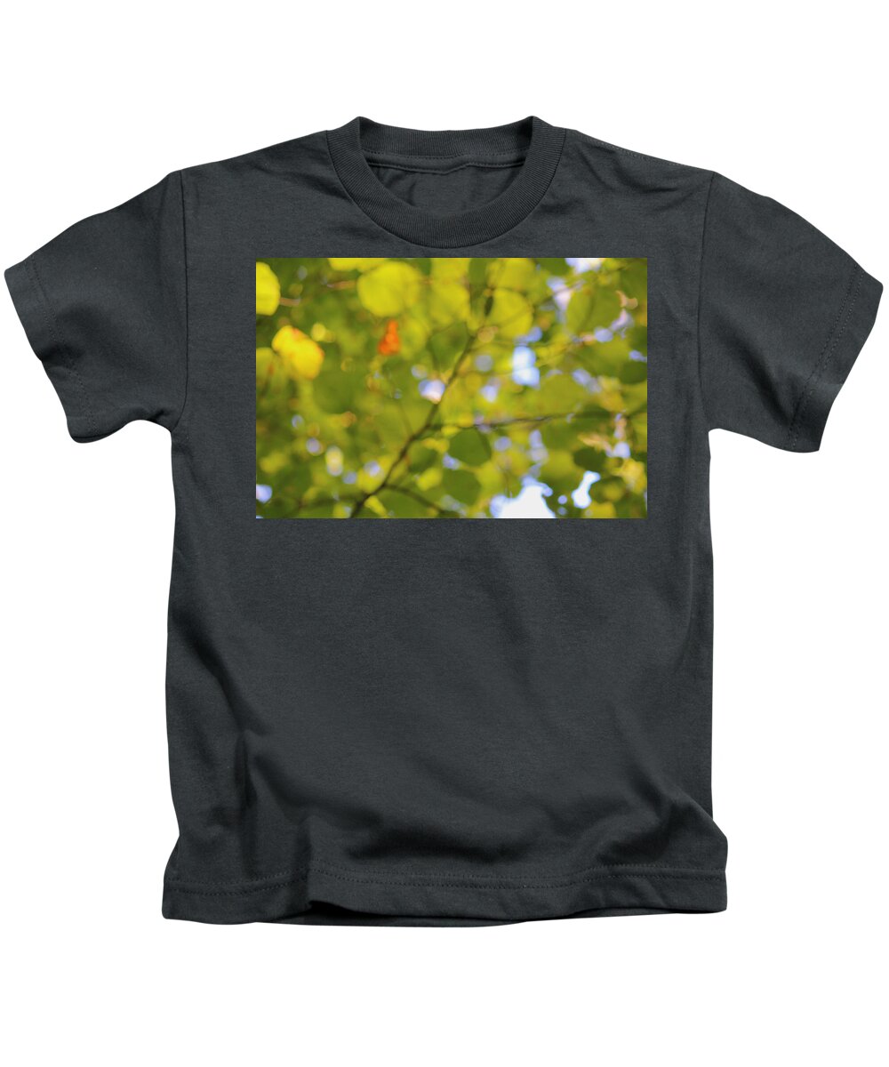 Abstract Photography Kids T-Shirt featuring the photograph Chlorophyll Daydream by Andrew Pacheco