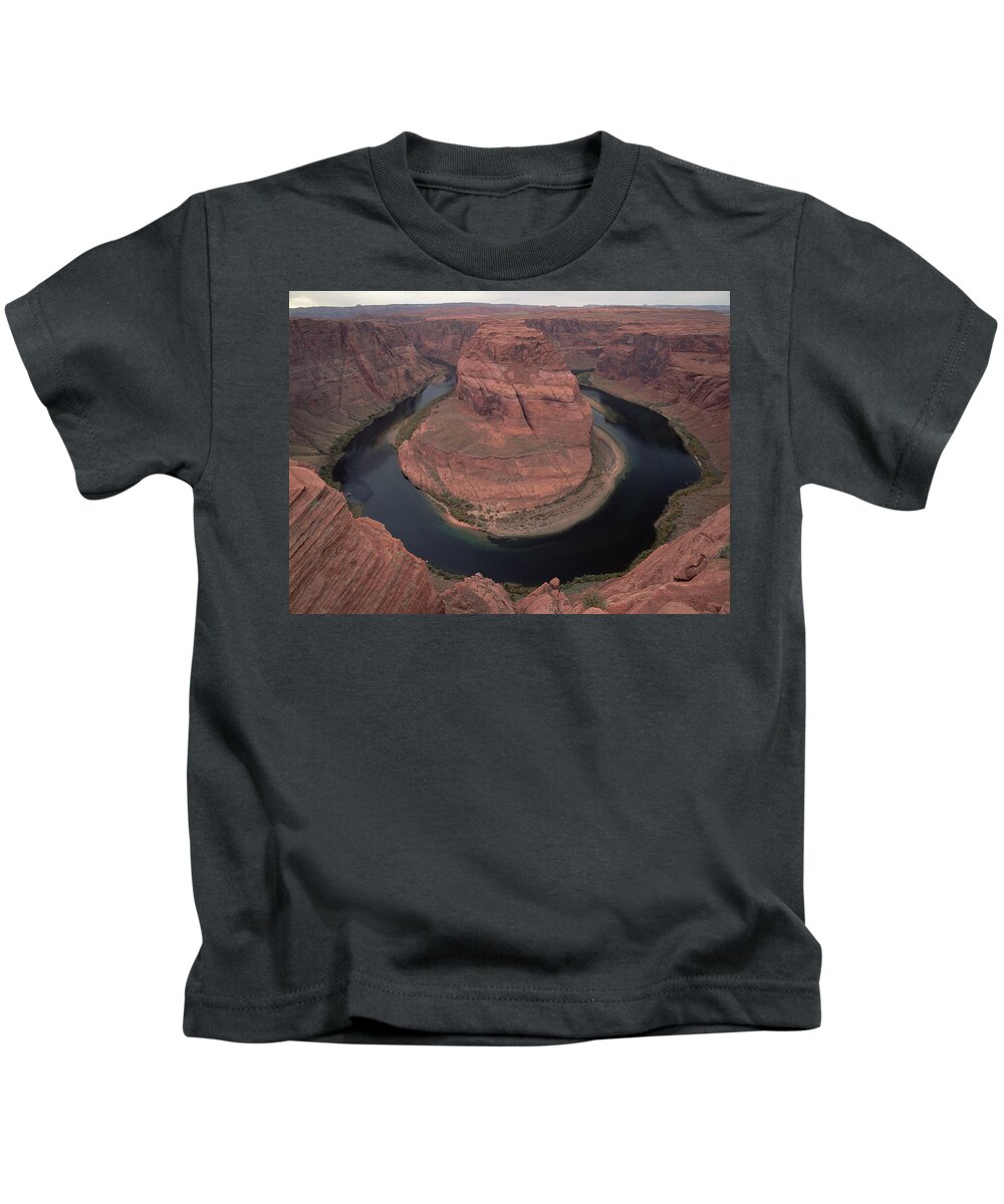 00174211 Kids T-Shirt featuring the photograph Colorado River At Horseshoe Bend by Tim Fitzharris