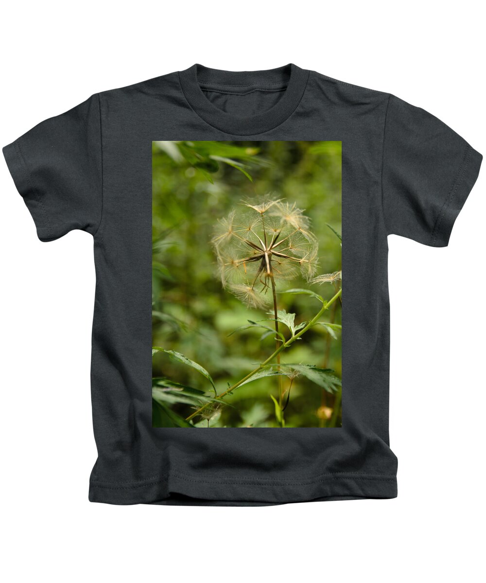 Blowball Kids T-Shirt featuring the photograph Dandelion by Michael Goyberg