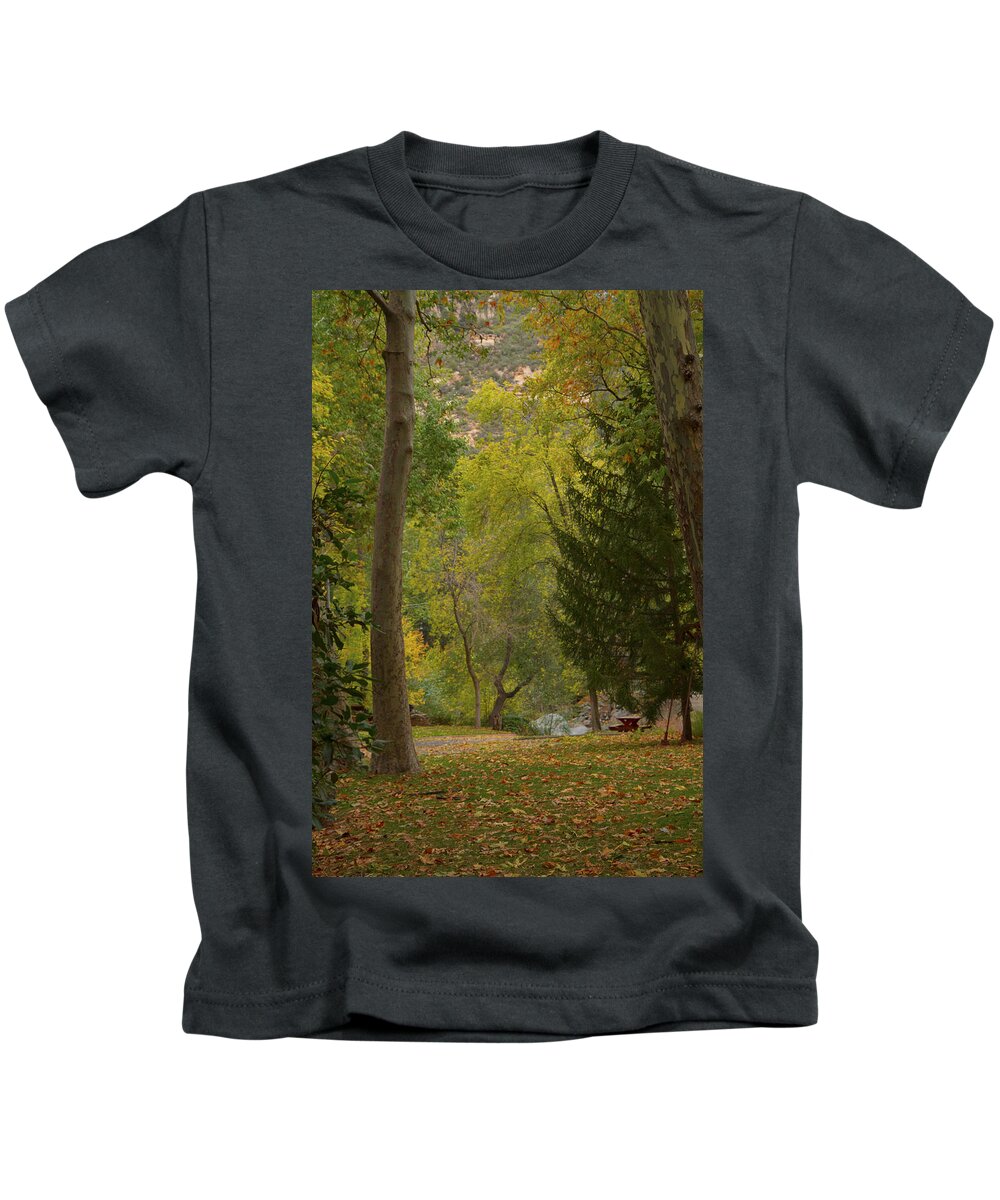 Oak Creek Canyon Kids T-Shirt featuring the photograph Junipine by Tom Kelly