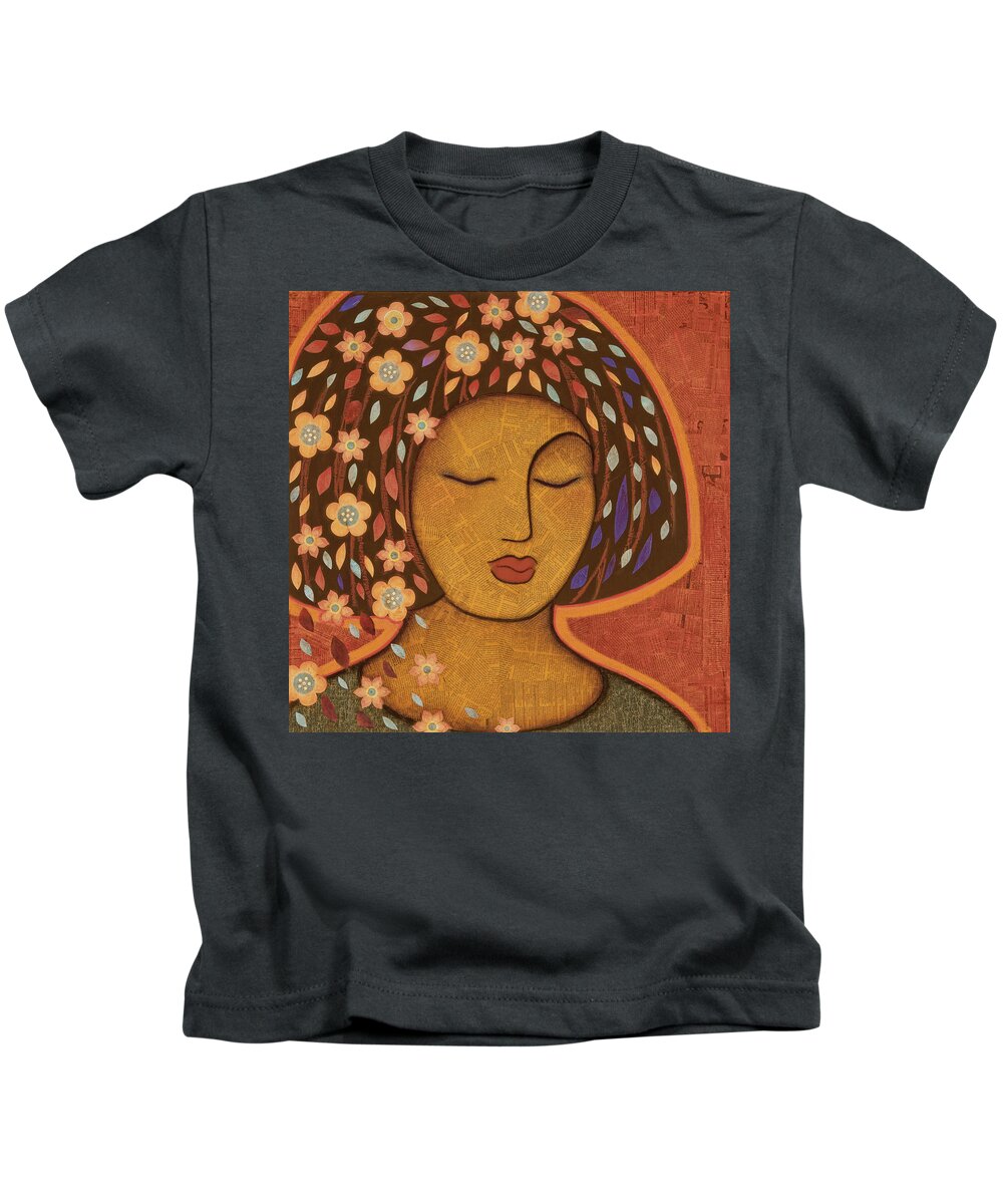 Icon Kids T-Shirt featuring the painting Kali by Gloria Rothrock