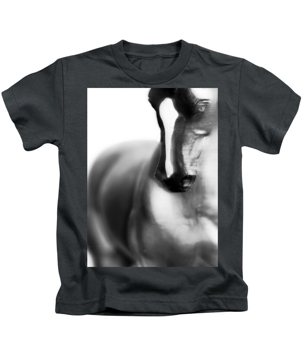 Horse Kids T-Shirt featuring the digital art Meg by Betsy Knapp