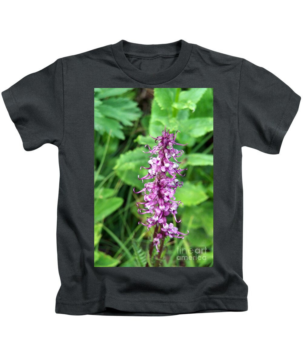 Wildflowers Kids T-Shirt featuring the photograph Pink Elephants by Dorrene BrownButterfield