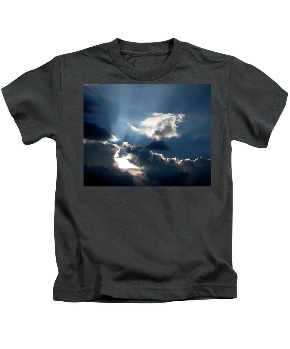 Sun Rays Kids T-Shirt featuring the photograph Rays of Light by Mark Dodd