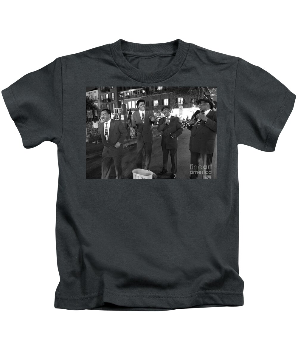 New Orleans Kids T-Shirt featuring the photograph Rhythm and Blues by Leslie Leda