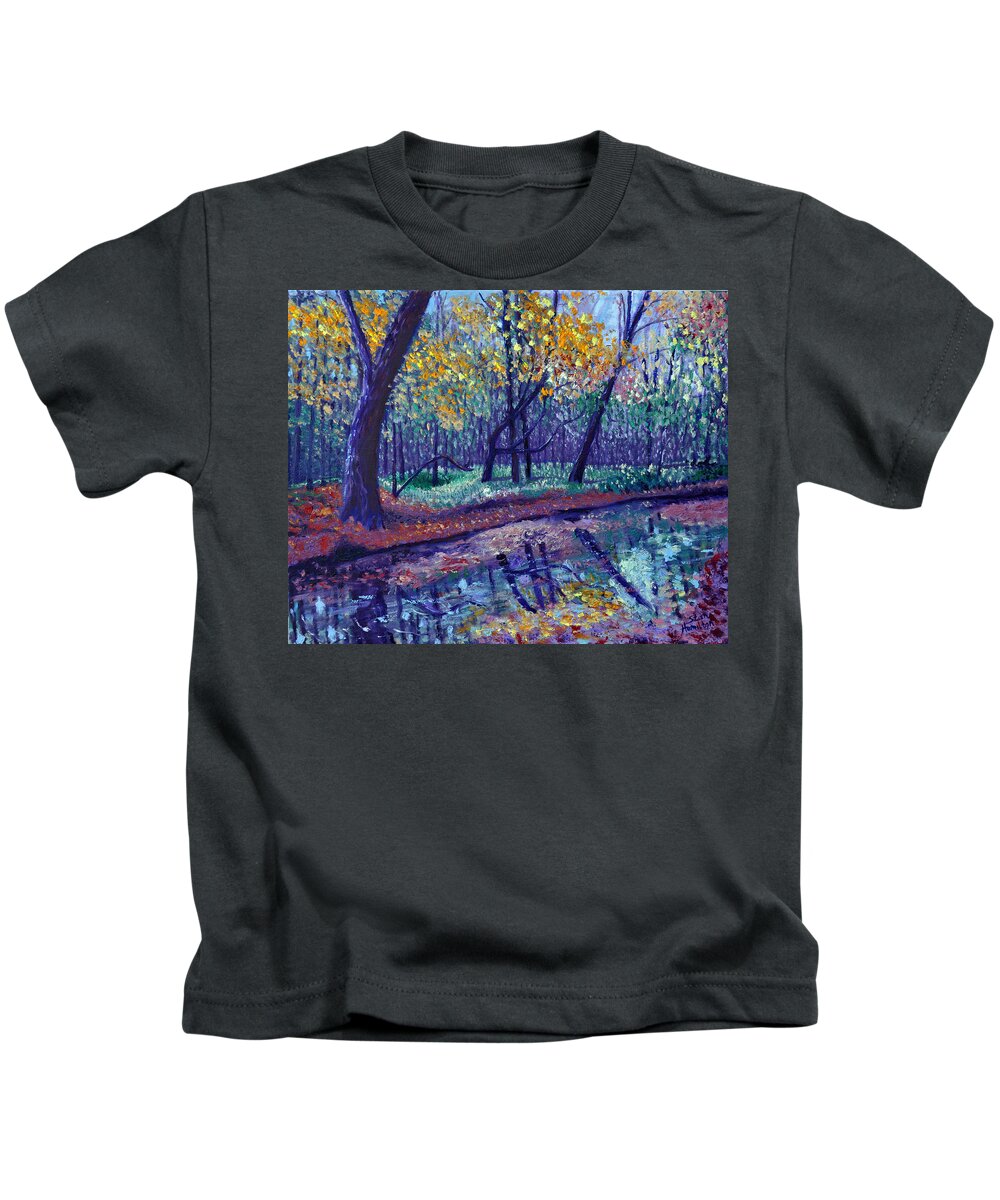 Creek Kids T-Shirt featuring the painting SEWP Creek by Stan Hamilton
