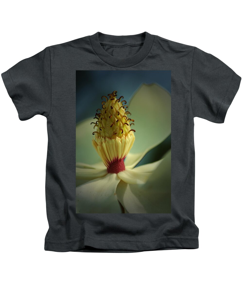 Magnolia Kids T-Shirt featuring the photograph Southern Magnolia Flower by David Weeks