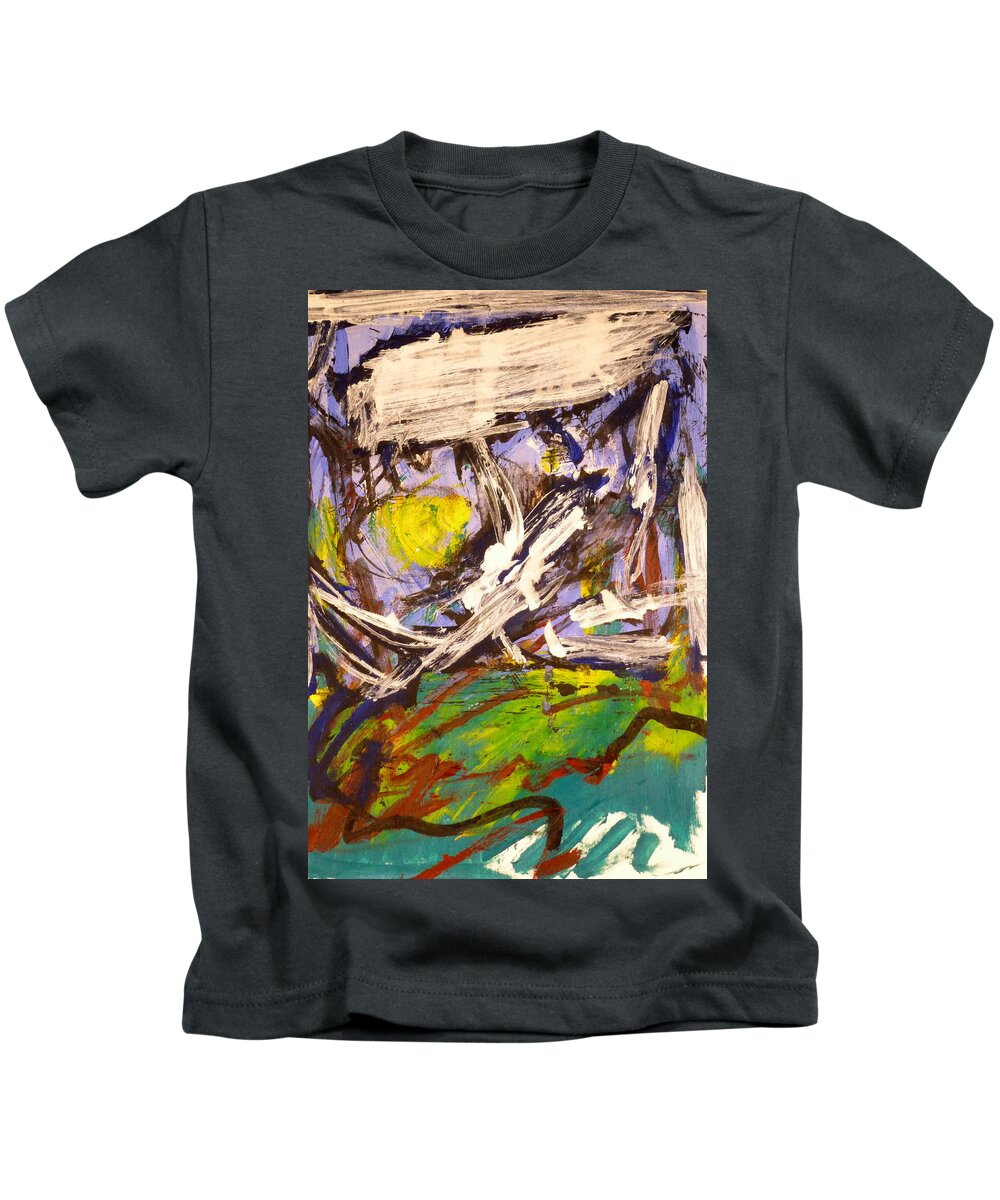  Landscape Kids T-Shirt featuring the painting Sunrise Bernal Heights by JC Armbruster