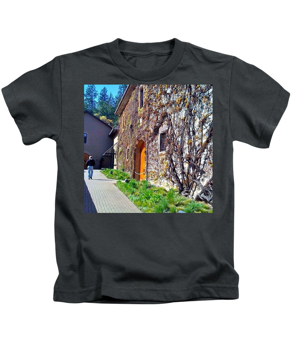 Hess Collection Kids T-Shirt featuring the photograph The Hess Collection - Napa CA by Anna Porter