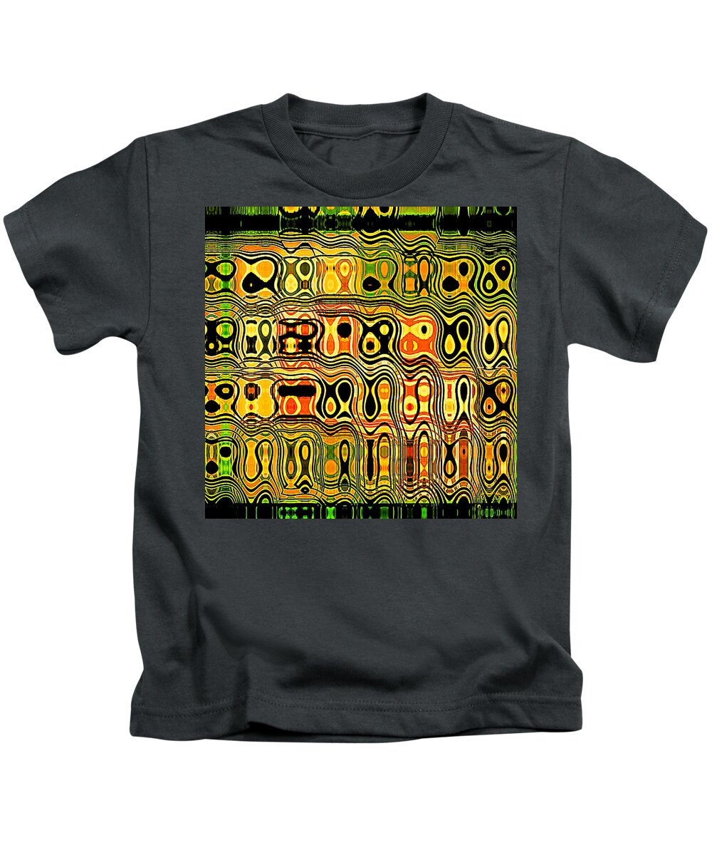 Abstract Kids T-Shirt featuring the digital art The Lost Codex by Leslie Revels