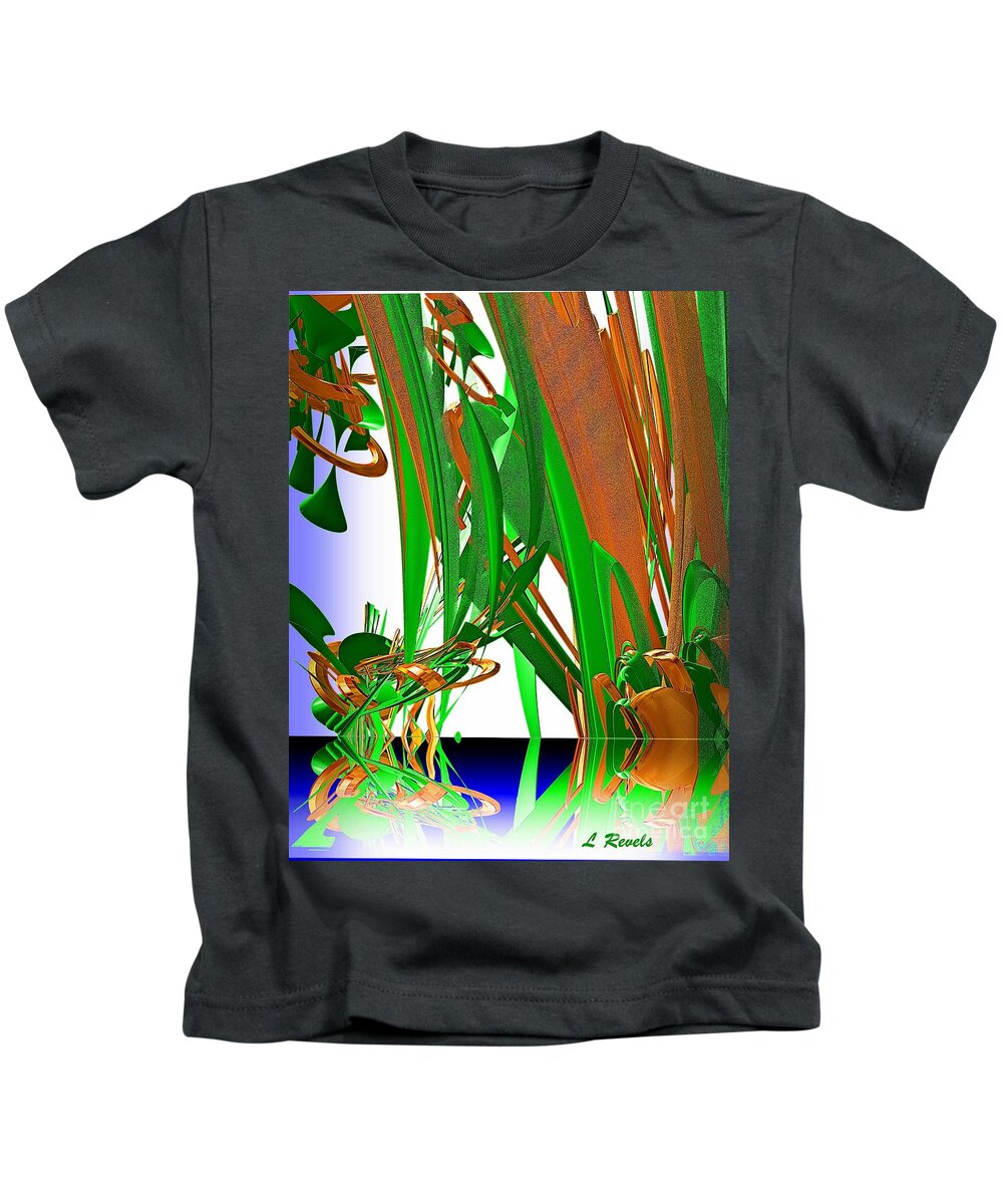 Abstract Kids T-Shirt featuring the photograph The Pond by Leslie Revels
