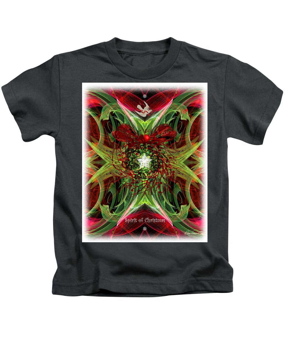 Angel Kids T-Shirt featuring the digital art The Spirit of Christmas by Diana Haronis