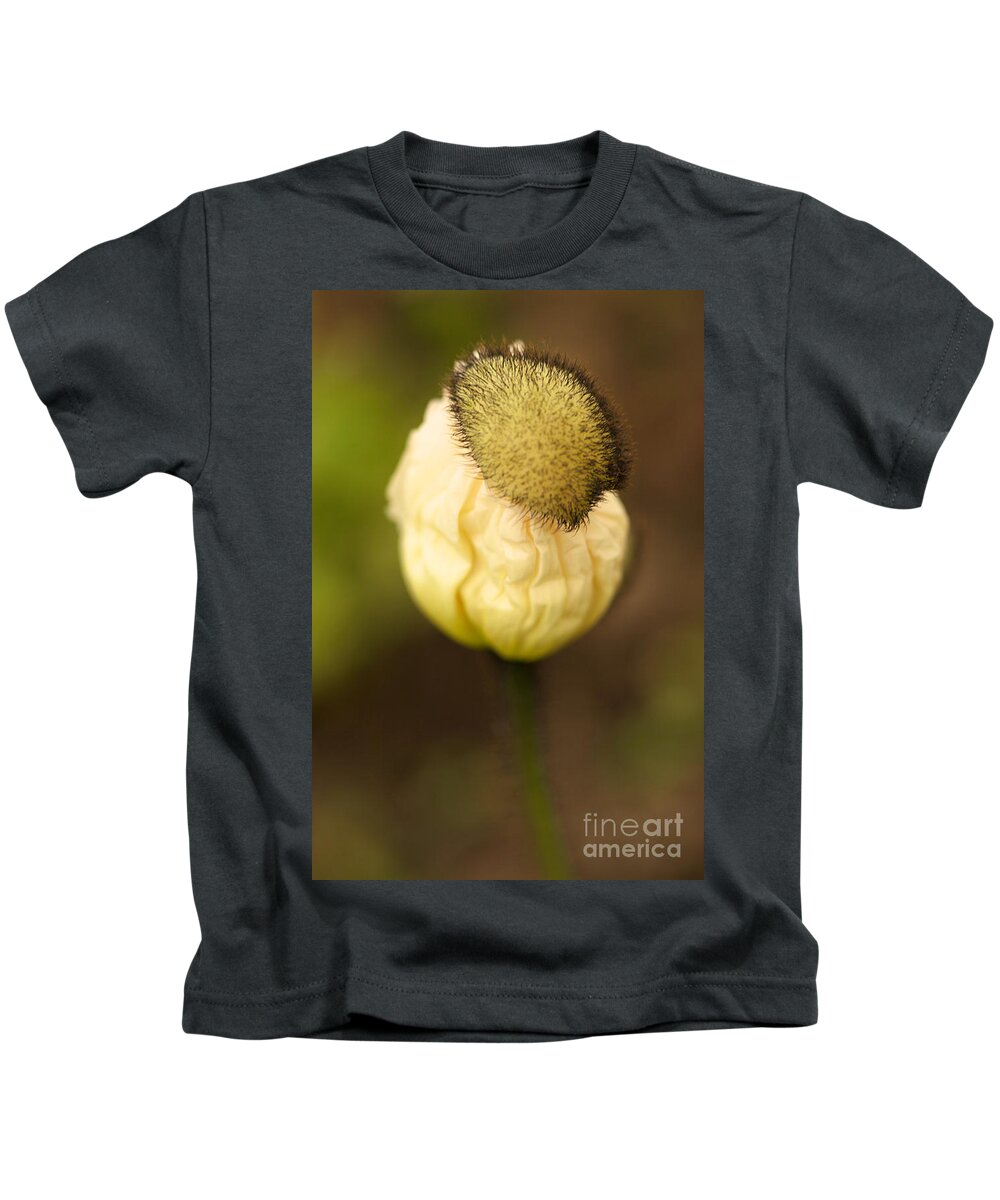 Icelandic Poppy Photographs Kids T-Shirt featuring the photograph Top Hat by Brooke Roby