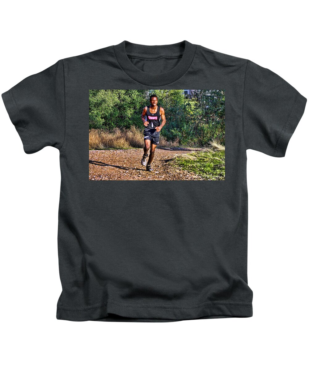 Cal Kids T-Shirt featuring the photograph Uphill HDR by Randy Wehner