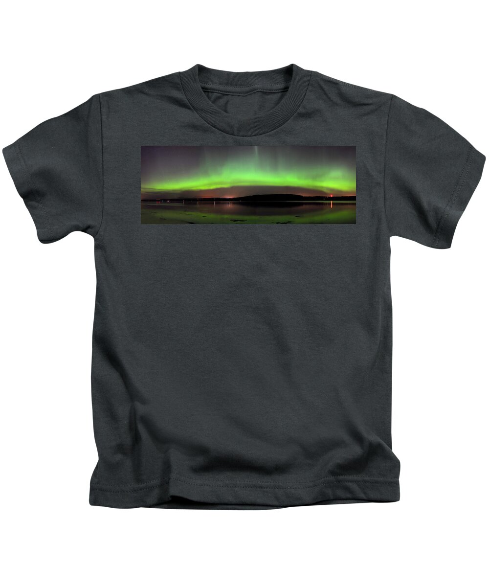 Aurora Borealis Kids T-Shirt featuring the photograph  Northern Lights by Macrae Images