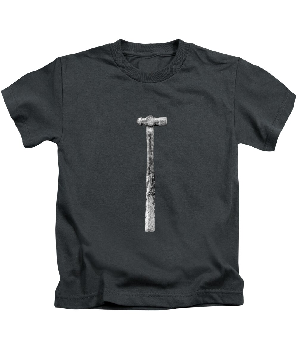 Background Kids T-Shirt featuring the photograph Ball Peen Hammer by YoPedro