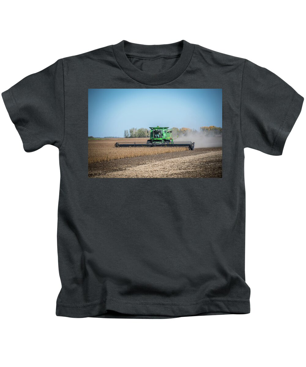 Bean Kids T-Shirt featuring the photograph Bean Harvest #1 by Paul Freidlund