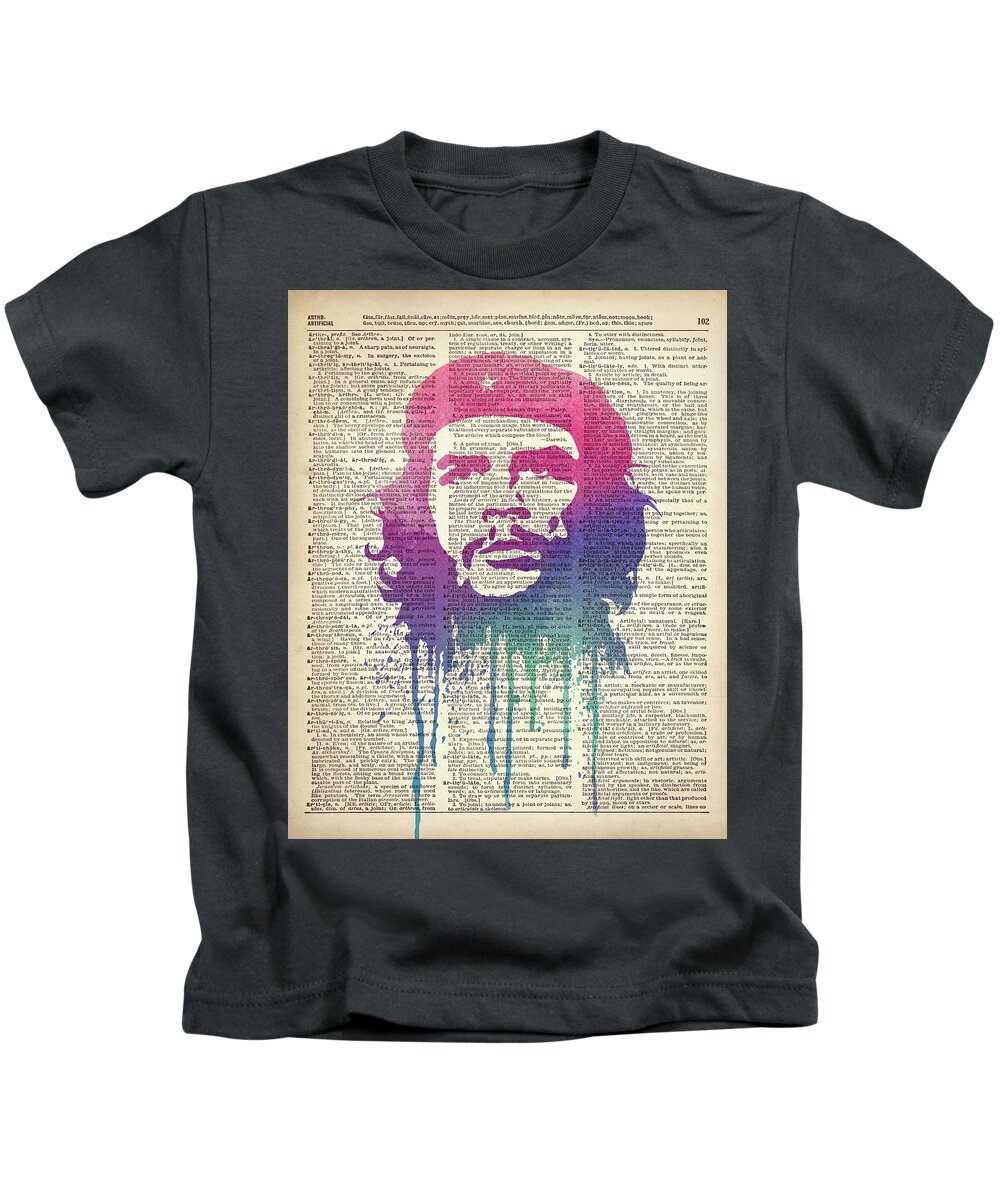 Che Guevara Kids T-Shirt featuring the painting Che Guevara #1 by Art Popop