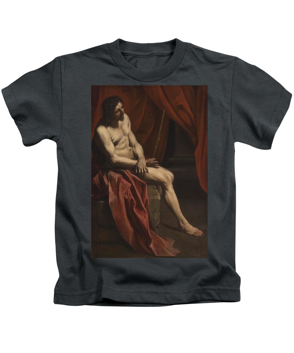Gian Lorenzo Bernini Kids T-Shirt featuring the painting Christ Mocked by Troy Caperton