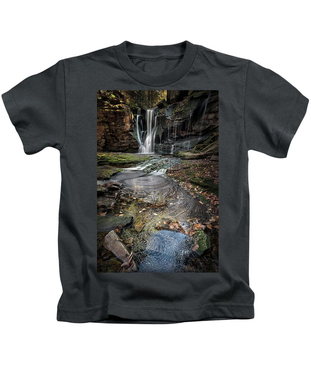 West Virginia Kids T-Shirt featuring the photograph Elakala Autumn #1 by Robert Fawcett