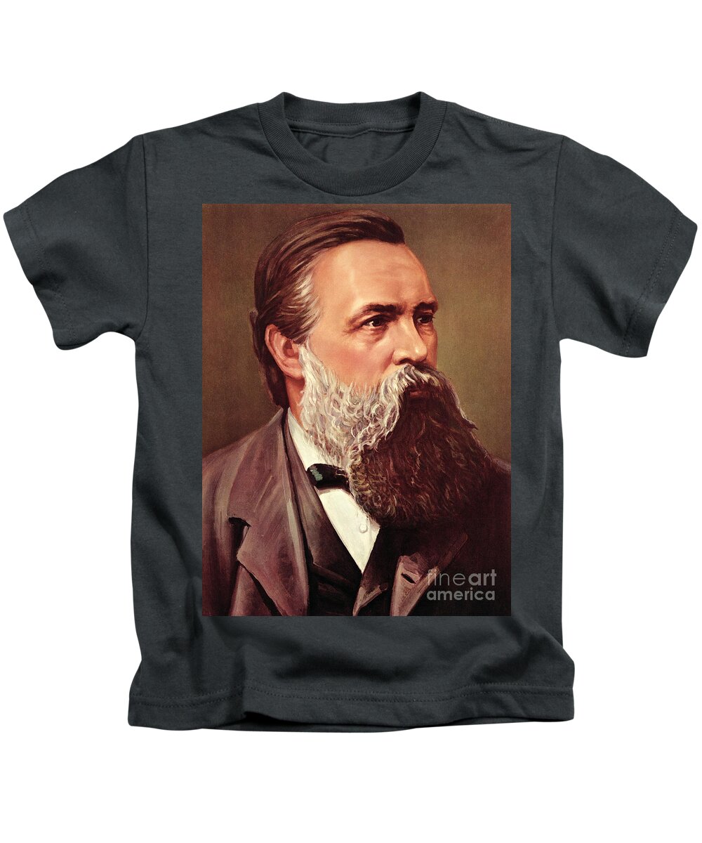 Destructief idee Polair Friedrich Engels Kids T-Shirt by German School - Pixels