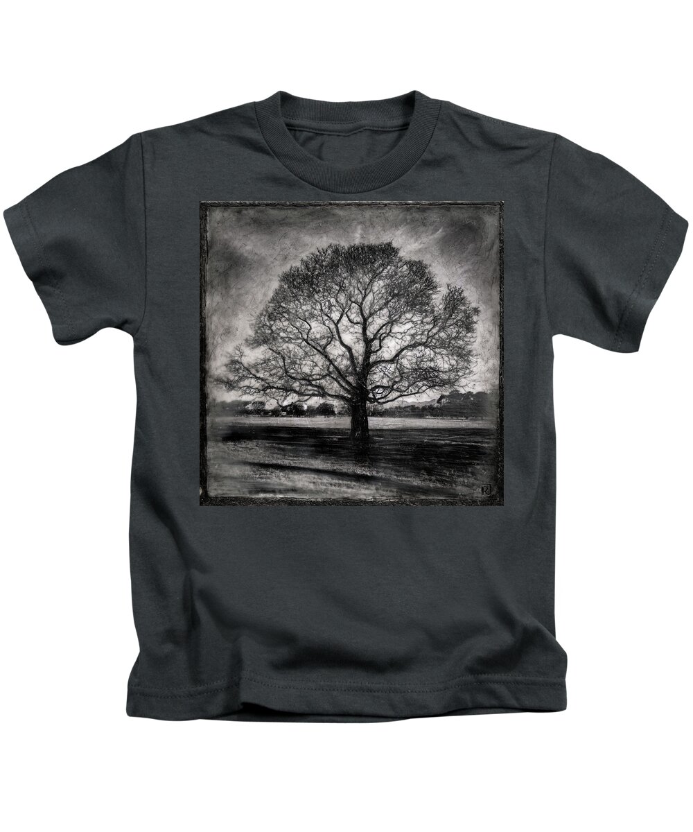 Photo Encaustic Kids T-Shirt featuring the mixed media Hagley Tree #1 by Roseanne Jones